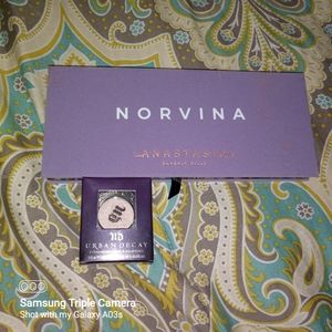 Urban Decay Midnight Cowgirl eyeshadow single and Anastasia Norvina palette